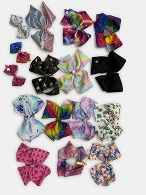 Assorted Kids Hair Bows Pack - Multicolor Designs Jojo Hair Bow